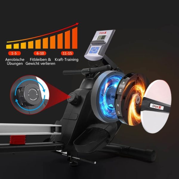 Dripex Rudergerät Magnetic Magent Widerstand